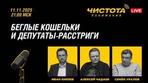 Чистота понимания LIVE // Беглые кошельки и депутаты-расстриги