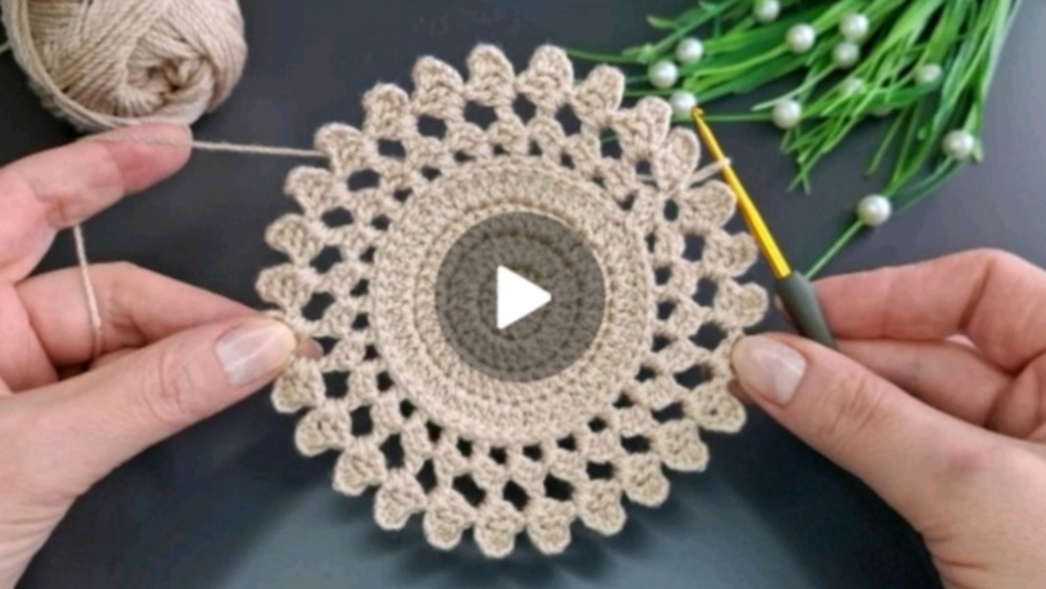 КРУГЛЫЙ МОТИВ КРЮЧКОМ❤ #всевжизнисвязано #все_в_жизни_связано #вязаниекрючком смотреть онлайн