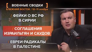 Фейки о ВС РФ в Сирии. Соглашения израильтян и саудов. Евреи-радикалы — сводка за 10-11 ноября