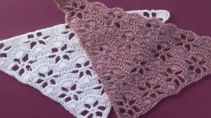 МК Узор для шали крючком