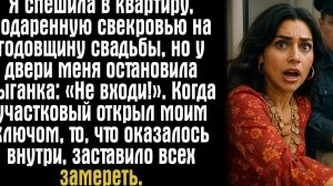 Я спешила в квартиру, подаренную свекровью на годовщину свадьбы, но у двери меня остановила цыганка.