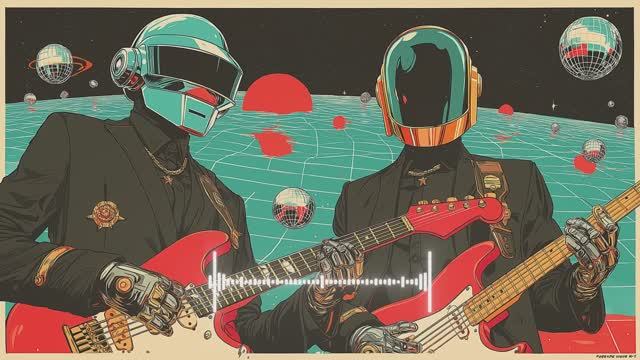 Daft Punk Digital Galaxy Pulsewave🪩🤖 ｜ Chill Disco, Electro Funk, Neo Soul, Retro Groove