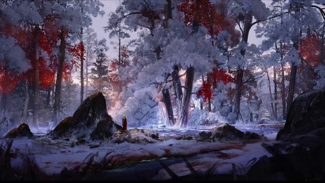 Первый снег - Волшебная музыка эльфийского леса, фоновая музыка для отдыха и расслабления