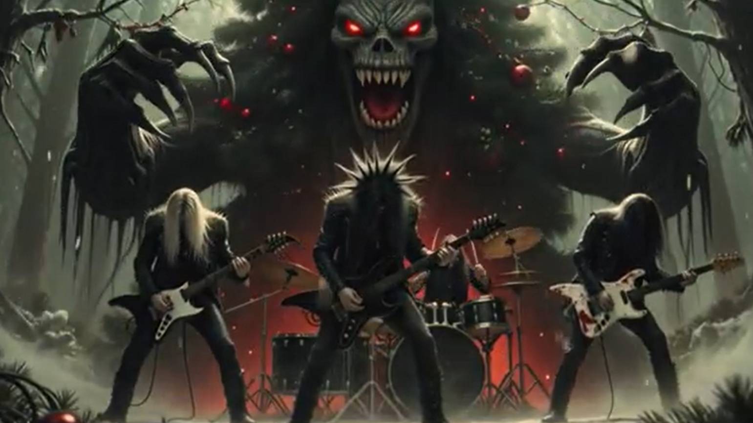 Адская Ёлочка Рок версия песни В лесу родилась ёлочка