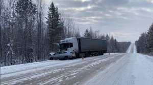 ДТП с фурой на трассе в Братске