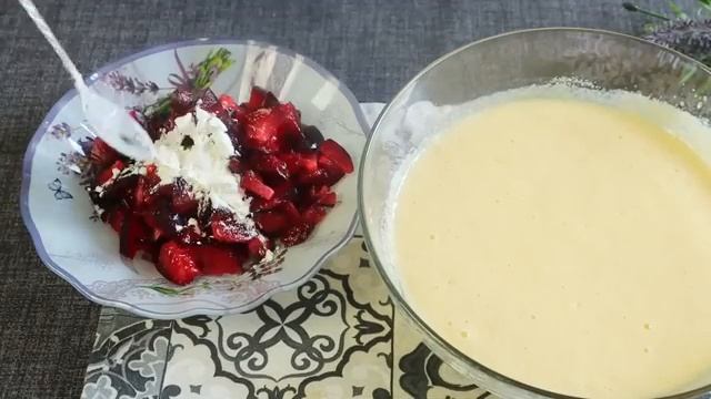 ающий Пирог за считанные минуты. Сочный , как торт,а готовиться в 100 раз проще! Манник Сливовый