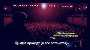 🎭 «Всё пройдёт (и всё останется)» — в фирменной эстетике #CyberMystic / #MusicAI