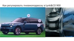 Как регулировать пневмоподвеску в Lynk&CO 900