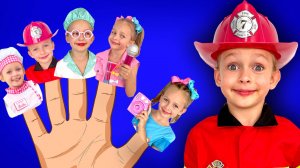 Пальчиковая семья с профессиями : Весело поем вместе с Майей и Машей+Детские сборники