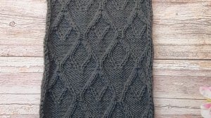 узор спицами "ромбы" #47#