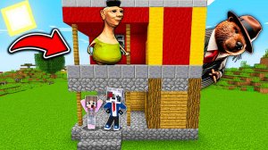 ХАМУД ХАБИБИ ЖИВЕТ НАД МОИМ ДОМОМ В МАЙНКРАФТ НУБ И ПРО HAMOOD HABIBI MINECRAFT