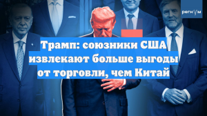 Трамп: союзники США извлекают больше выгоды от торговли, чем Китай