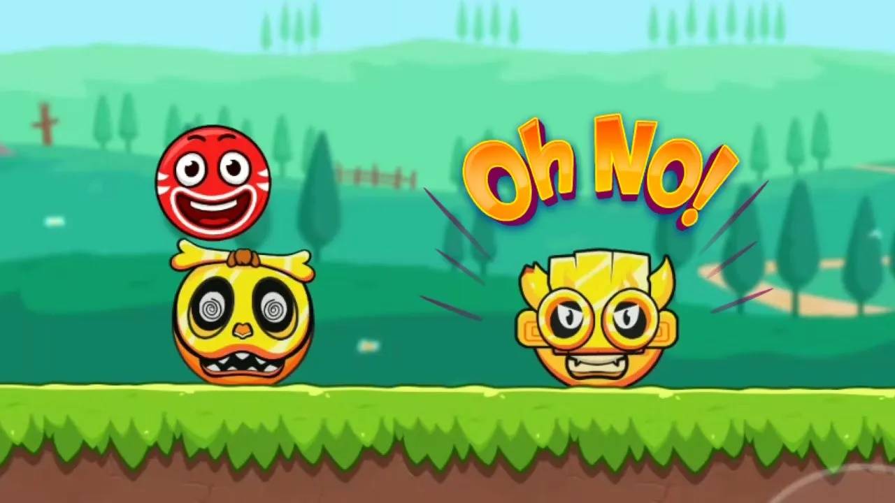 Красный Шар в игре Bounce Ball 6 Уровни 1-5 смотреть онлайн