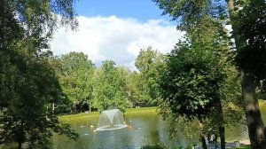 В нижнем саду Петергофе.