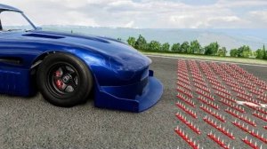 Массовые автомобильные аварии с разбивкой по полосам с шипами #456