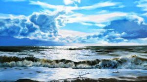 Море в живописи художника Романа Дергачева