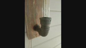 Лампа в стиле лофт ,просто и не дорого.