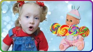 Играем в куклы! Живая кукла утащила сладости! Дочки-матери