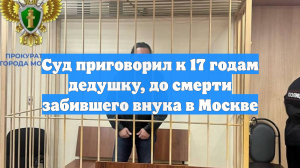 Суд приговорил к 17 годам дедушку, до смерти забившего внука в Москве