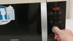СВЧ печь Samsung демонстрация работоспособности.