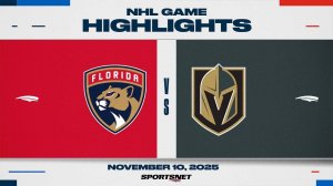 11.11.2025 | ОБЗОР МАТЧА | Вегас Голден Найтс - Флорида Пантерз | Highlights