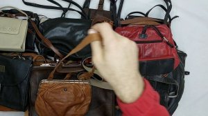 40405 Сумки винтаж кожаные, 14пак, borse 1/2, секонд (vintage/extra) оптом