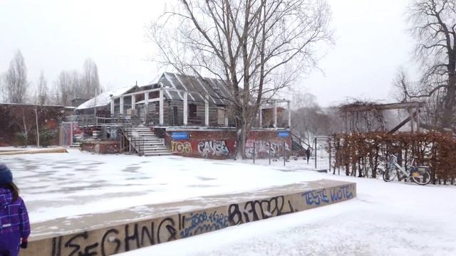 Германия. Прогулка в метель по Берлину