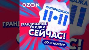 11.11. Распродажа на Озон ❤🇷🇺🇲🇼🇰🇵