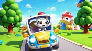 Малыши за рулем: кто первым доедет? мультфильм