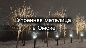 Утренняя метелица в Омске
