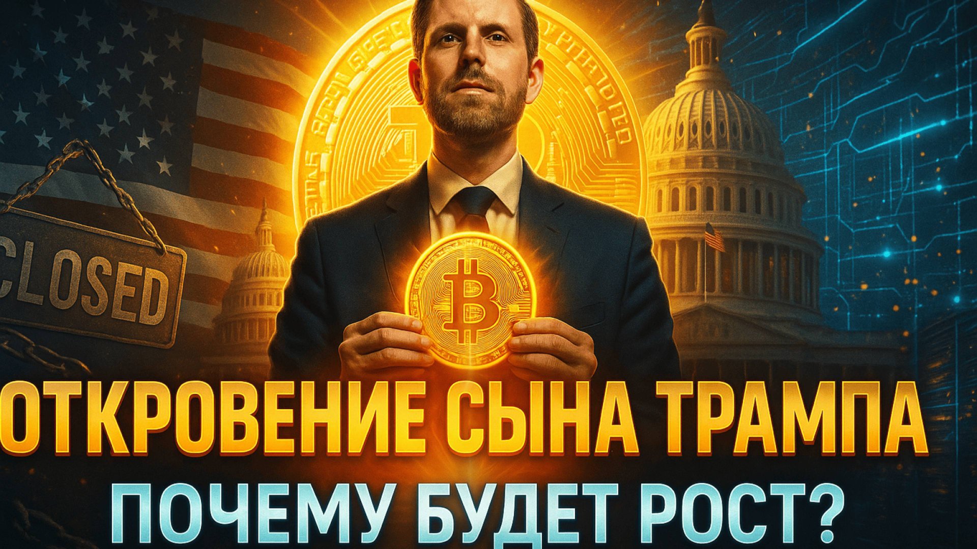 СЫН ТРАМПА ПРОРОЧИТ РОСТ БИТКОИНА|БЛОКЧЕЙН ЗАМЕНИТ БАНКИ | ШАТДАУН ЗАКОНЧЕН|КРИПТА НЕ СПИТ смотреть онлайн