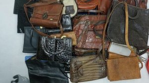 40407 Сумки винтаж кожаные, 16пак, borse 1/2, секонд (vintage/extra) оптом