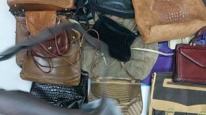 40409 Сумки винтаж кожаные, 18пак, borse 1/2, секонд (vintage/extra) оптом