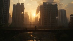 Abandoned Metropolis 🌆 2 Hour Atmospheric Ambience  Overgrown Ruins & Distant Smoke  Cinematic