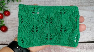 Узор 83 //Опять листочки// Красивый ажурный узор