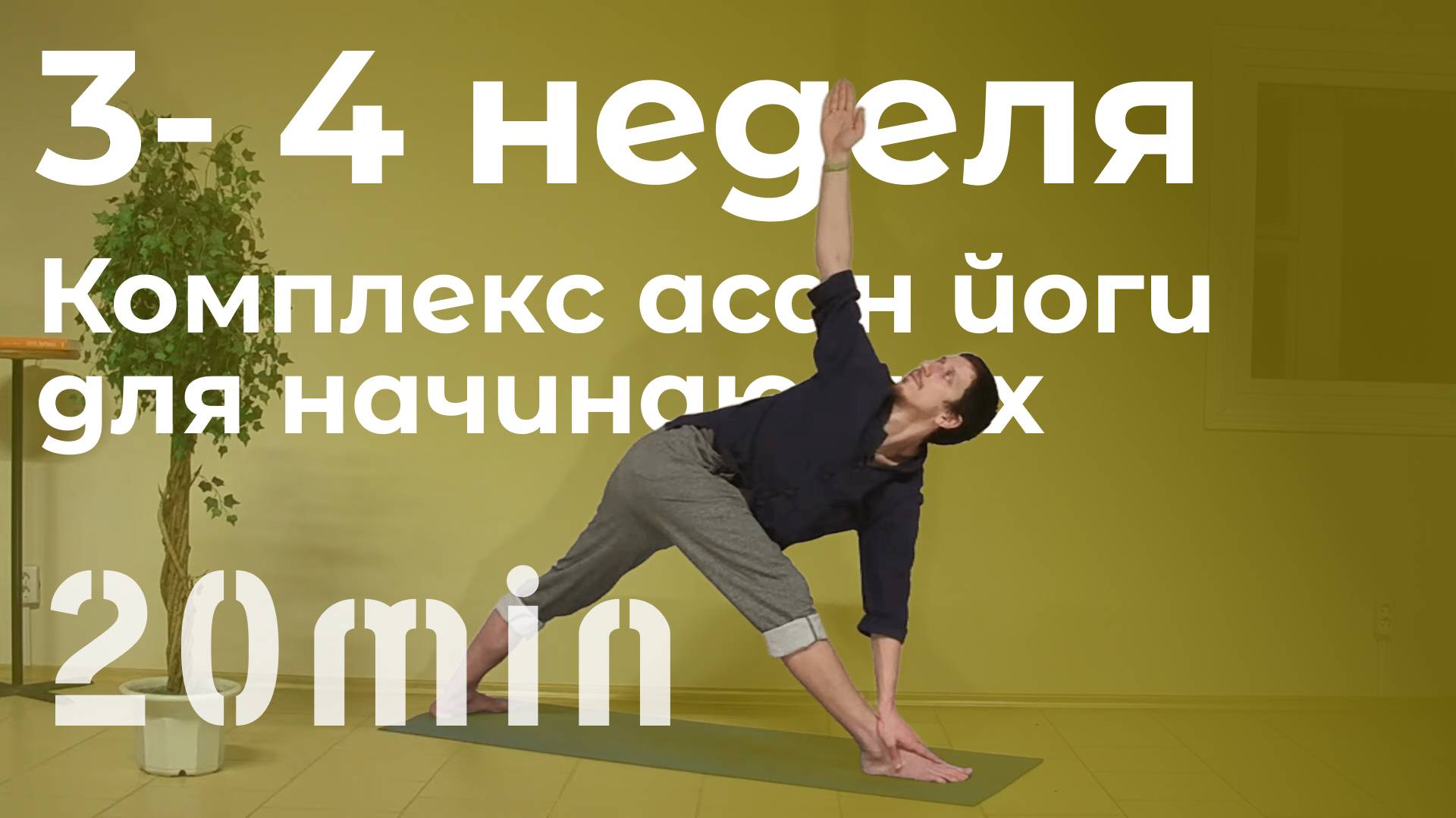 3- 4 неделя (Комплекс асан йоги для начинающих)