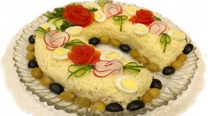 Новогодний салат "Подкова" Вкусный салат на новогодний стол 2026. Что приготовить на Новый год