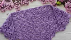 МК Узор для шали крючком