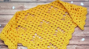 МК Узор для шали крючком