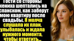 Гости со стороны жениха шептались на испанском, как заберут мою квартиру после свадьбы, я молча...