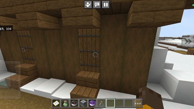 структура деревня в снежной пустоши