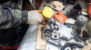 Бензопила "Штиль 660" типа/заклинил поршень/ремонт бензопилы