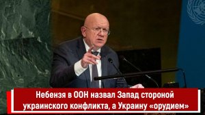 Небензя в ООН назвал Запад стороной украинского конфликта, а Украину «орудием»