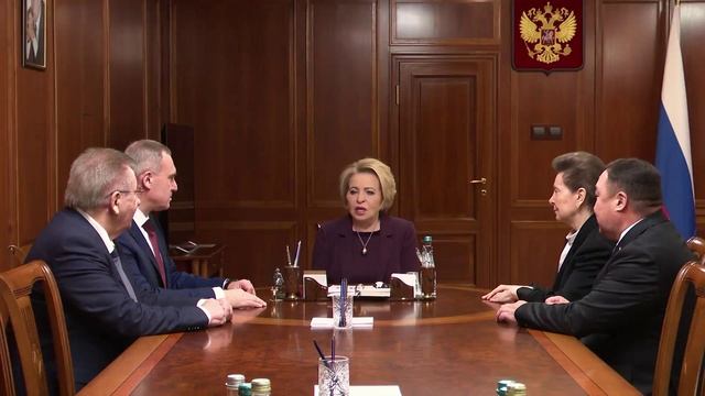 Председатель СФ Валентина Матвиенко встреча с губернатором Ханты-Мансийского автономного округа