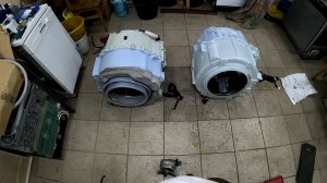 Стиральная машина Bosch 6 серия.Стучит на отжиме.Меняем Неразборный бак Бош на Разборный Сименс 700