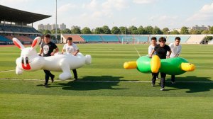 Надувная командная игра «Звериная гонка»