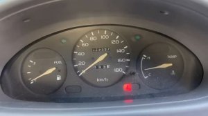 Тест перед разбором в Японий Nissan March K11 пробег 117327 т.км