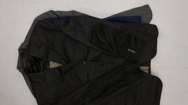 Пиджаки мужские однотонные зимние Винтаж секонд оптом 1 пак