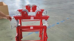 Двойная складная регулируемая роликовая опора для труб Remmers Titan 43 | www.tool-tech.ru