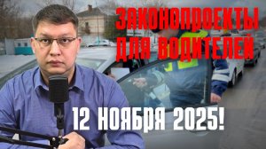 Законопроекты для водителей: 12 ноября 2025